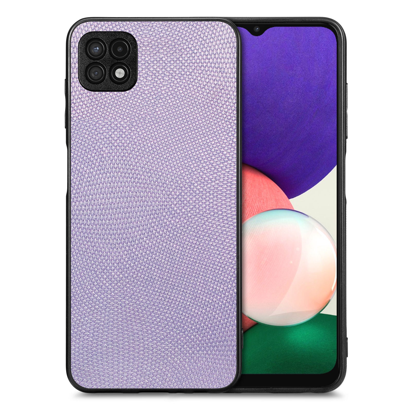 Anti-fall Phone Cover For Samsung Galaxy A22 5G (EU Version) PC PU Leather TPU Precise Cutout Smartphone Case Anti-fall Phone Cover For Samsung Galaxy A22 5G (EU Version) PC PU Leather TPU Precise Cutout Smartphone Case
